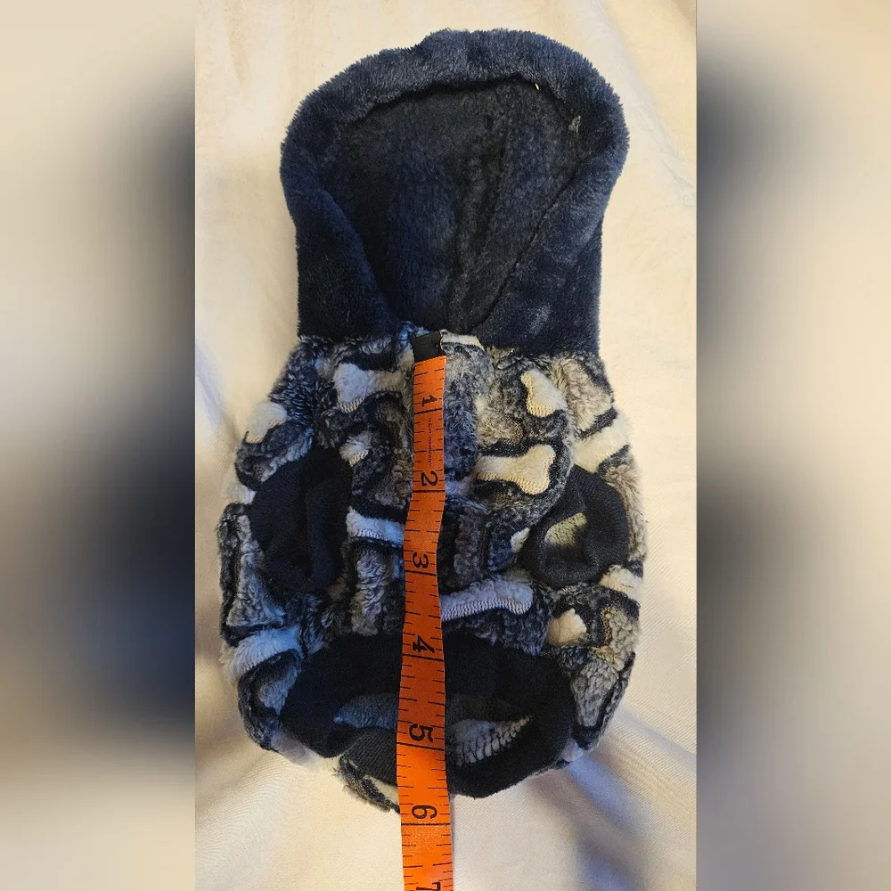 Fleece Dog Bone Hoodie XXS